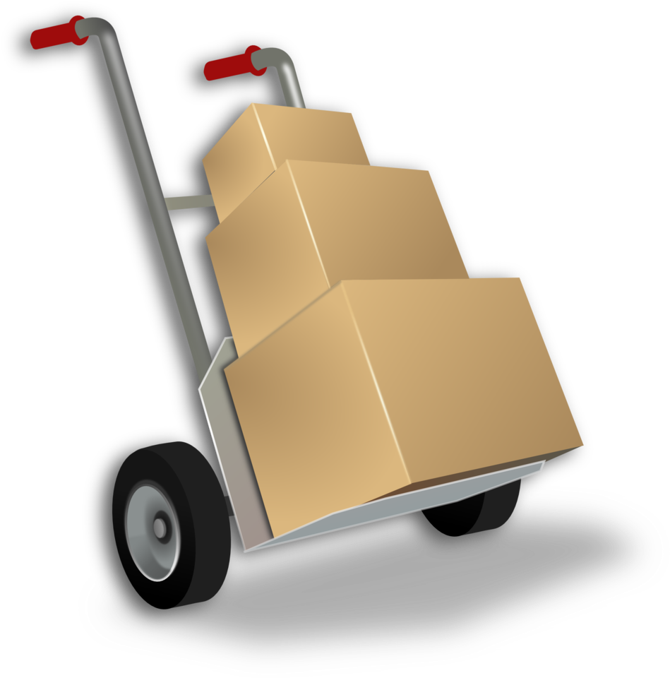 Hand Truck - Hand Truck Clip Art - Png Download (958x961), Png Download