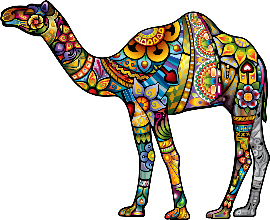 Camel Png Image & Camel Png Clipart Free Download - Colorful Camel Clipart Transparent Png (1000x1000), Png Download
