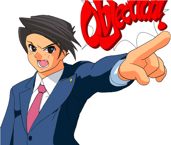 Ace Attorney Clipart Objection - Ace Attorney - Png Download (640x480), Png Download