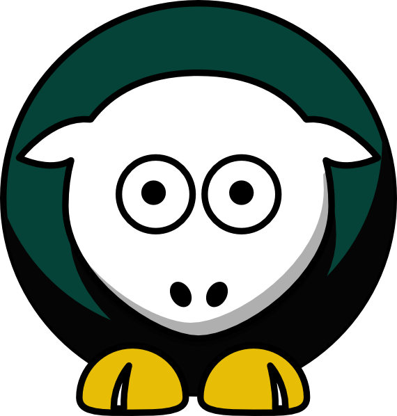 Sheep - Uab Blazers - Team Colors - College Football Clipart (570x598), Png Download