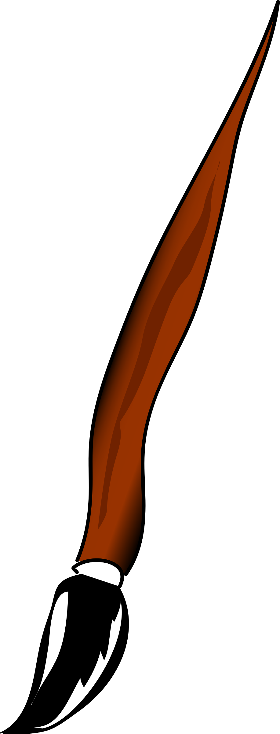 Clipart - Chinese Paint Brush Cartoon - Png Download (917x2400), Png Download