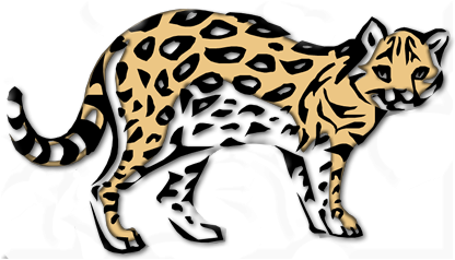 Ocelot - Clouded Leopard Clipart (750x421), Png Download