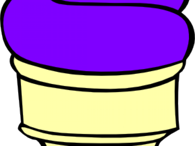 Cone Clipart Purple - Ice Cream Cone Clip Art - Png Download (640x480), Png Download