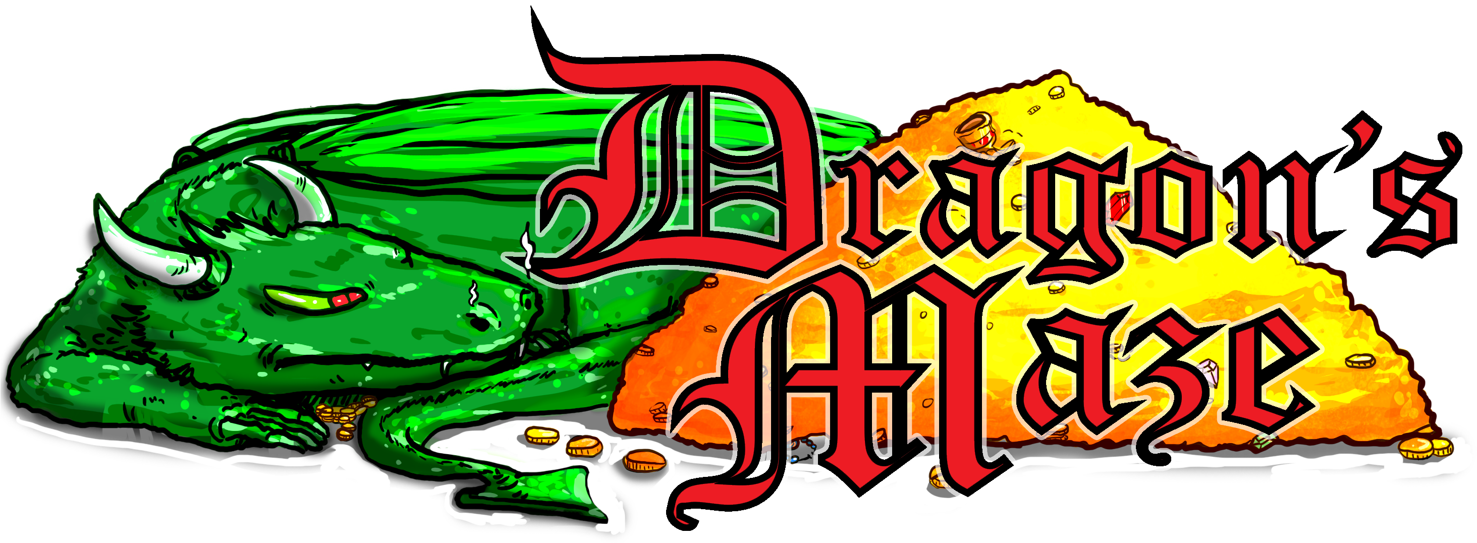 Dragon's Maze Clipart (2926x1089), Png Download