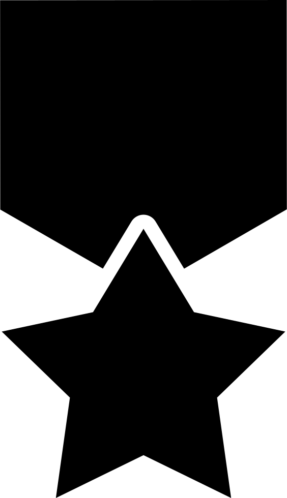 Star Hanging Of A Ribon Comments - Illustration Clipart (564x980), Png Download