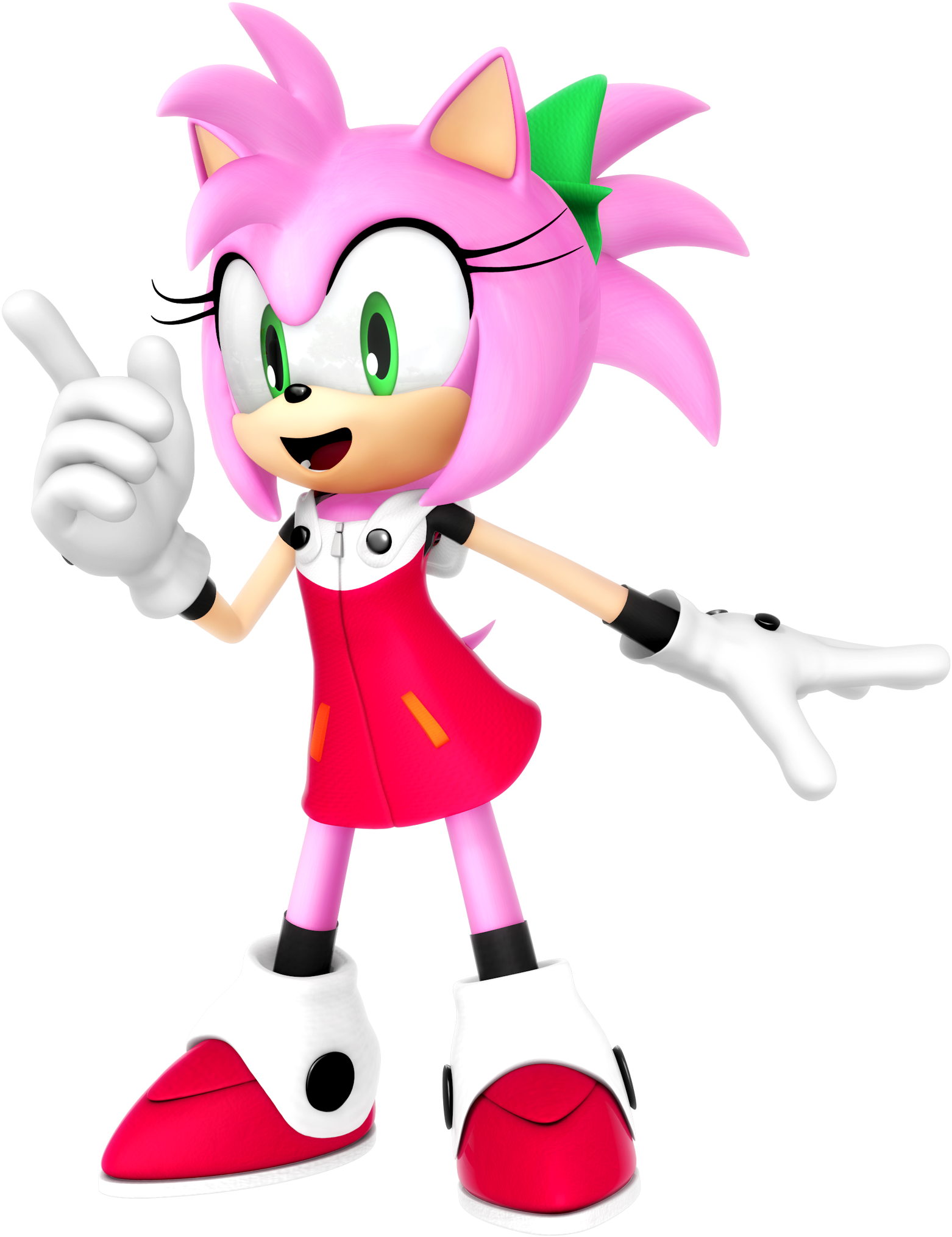 Amy Rose In Roll's Mega Man 11 Outfit Clipart (1562x2029), Png Download