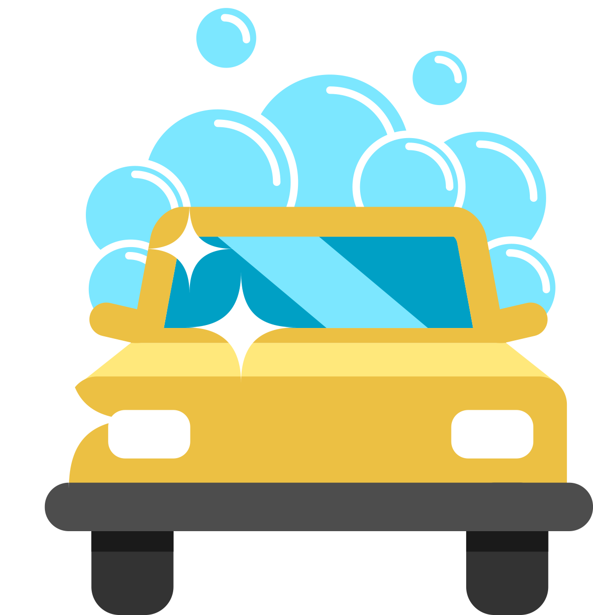 Clipart Of Wash, Car Was And Auto Detail - Car Wash Png Icon Transparent Png (2000x1333), Png Download