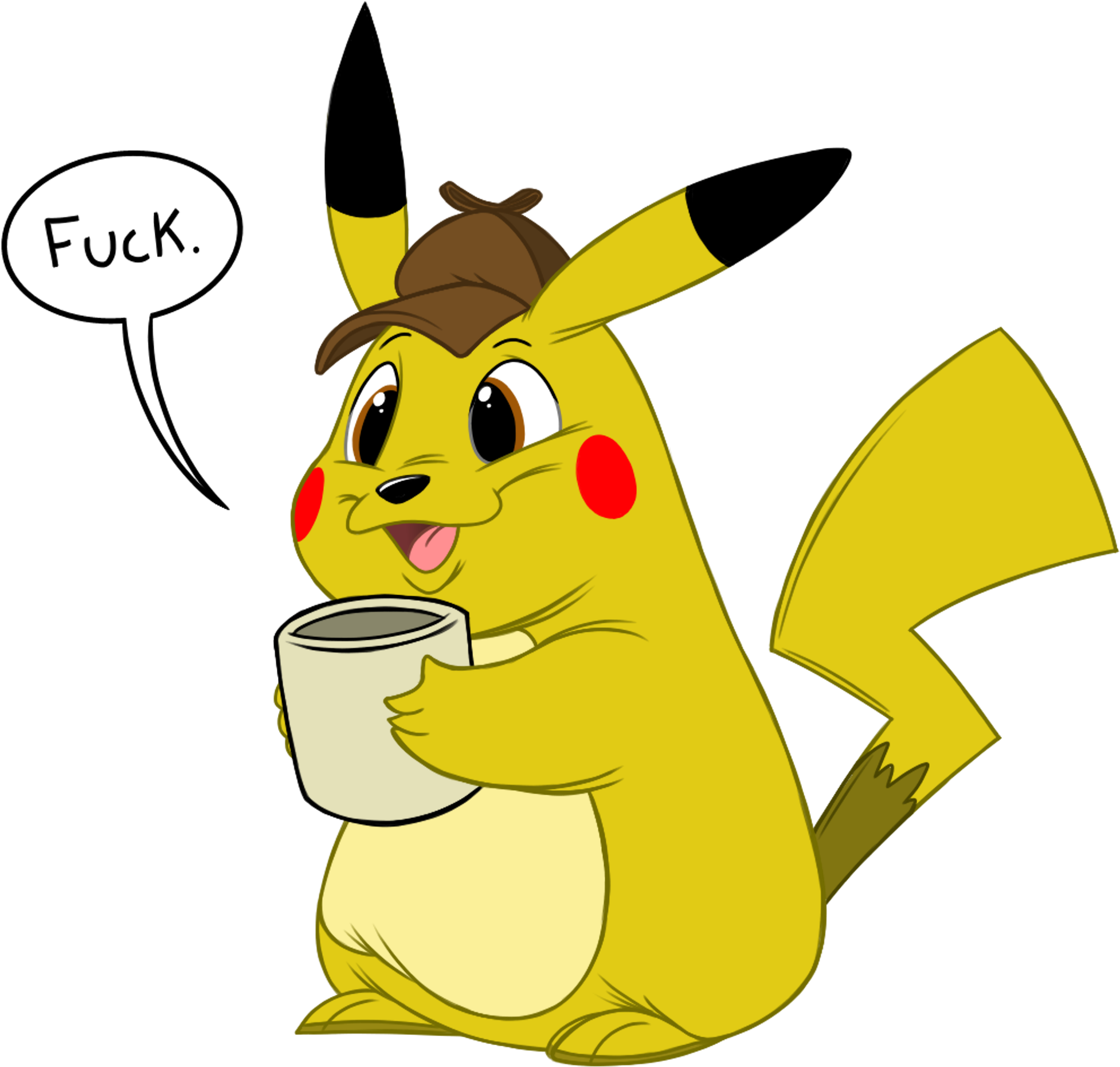 Pikachu Says A Naughty - Cartoon Clipart (2048x2048), Png Download