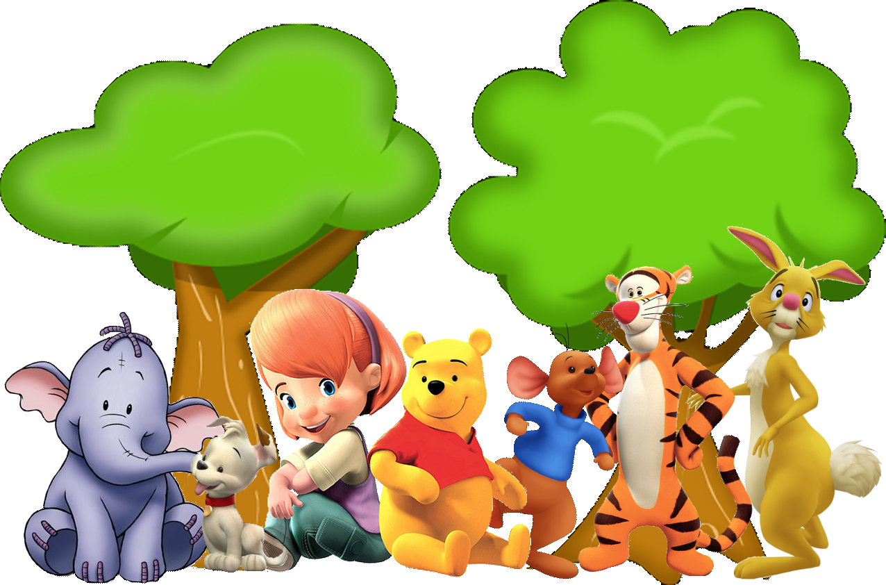 Winnie The Pooh - Winnie The Pooh Png Party Clipart (1276x842), Png Download