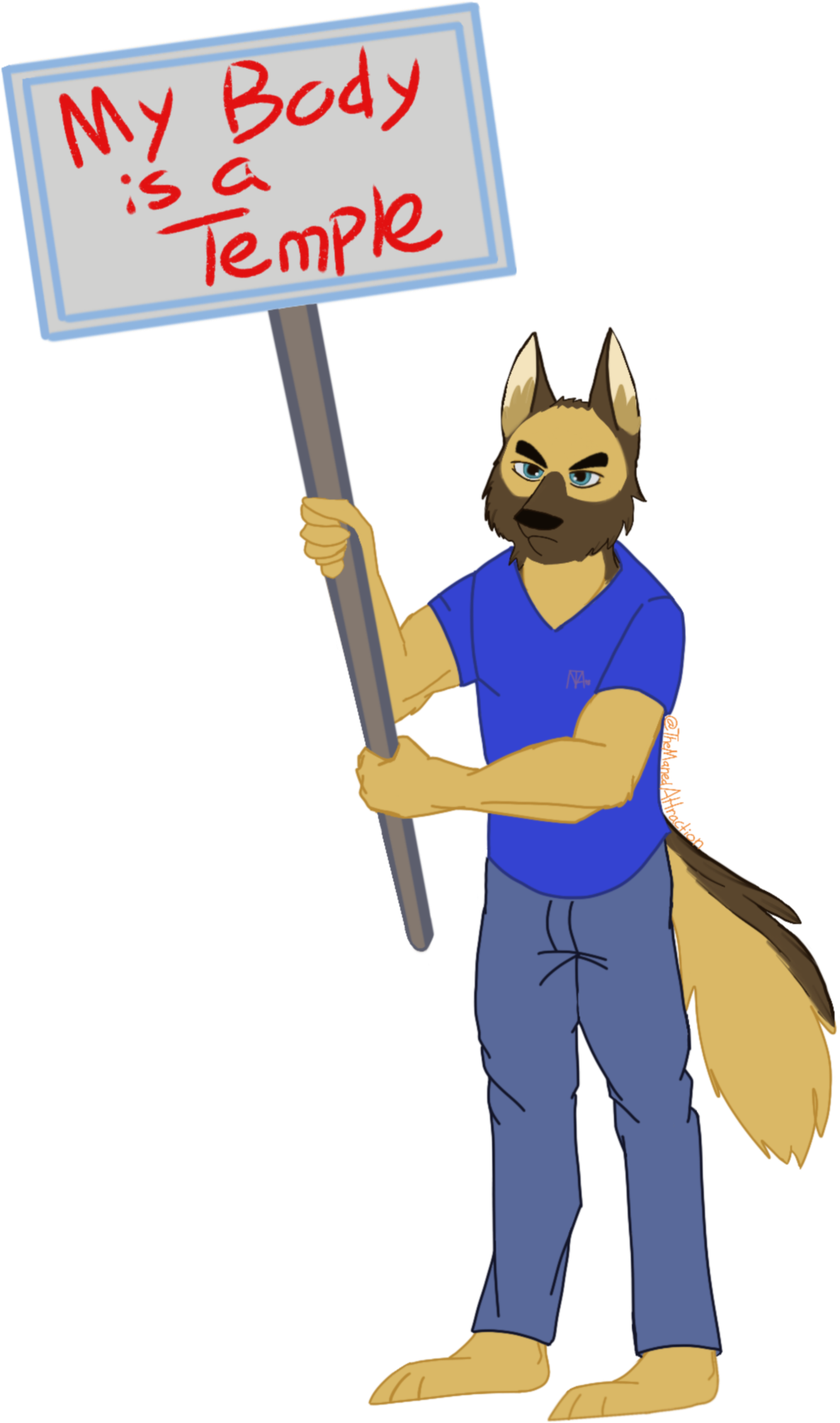 My Body Is A Temple - Cartoon Clipart (2048x2048), Png Download