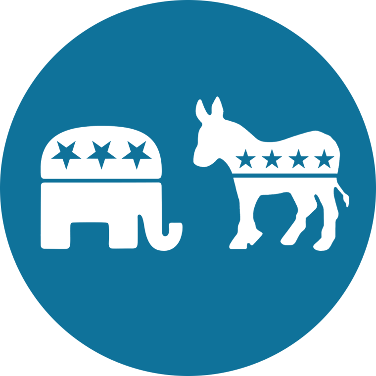 Select A Party - Democratic Party Clipart (760x760), Png Download