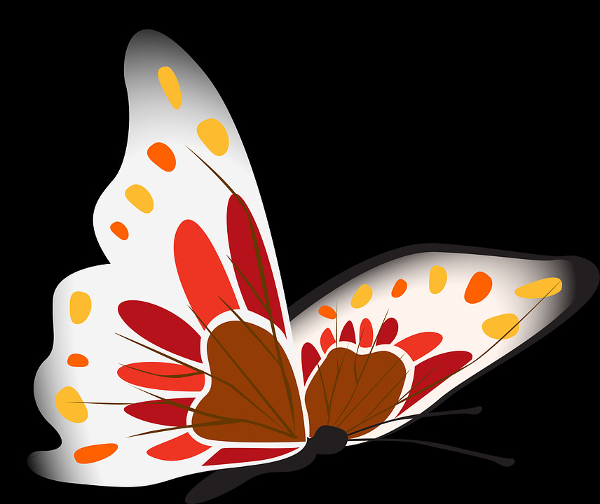 2 - Butterfly Clipart (856x720), Png Download