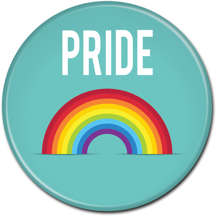 Pride Button - - Circle Clipart (800x800), Png Download
