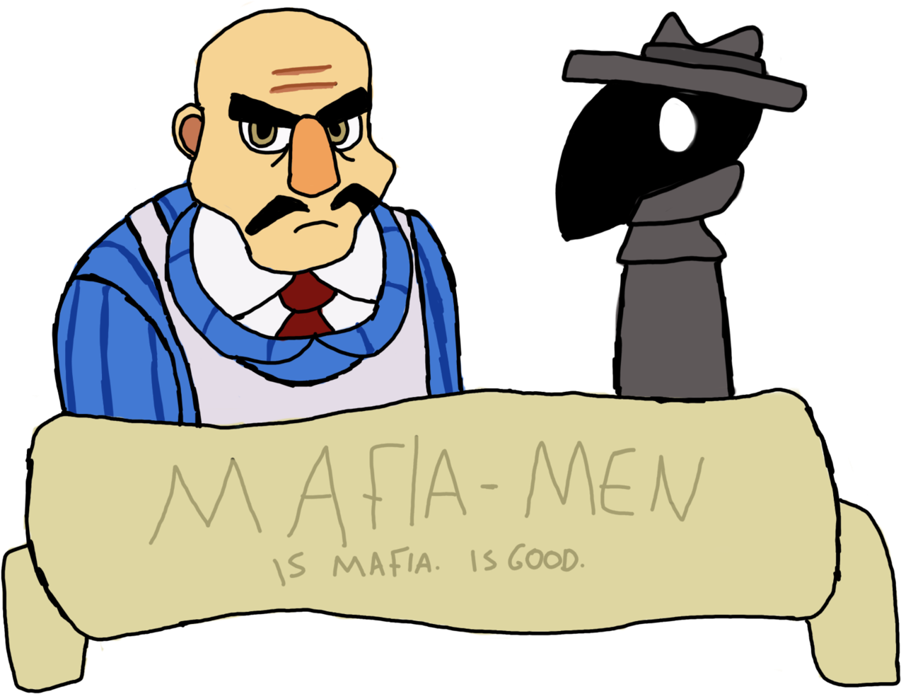 [hello, Fellow Mafia - Cartoon Clipart (1280x987), Png Download