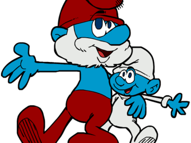 Grandpa Smurf Clipart (640x480), Png Download