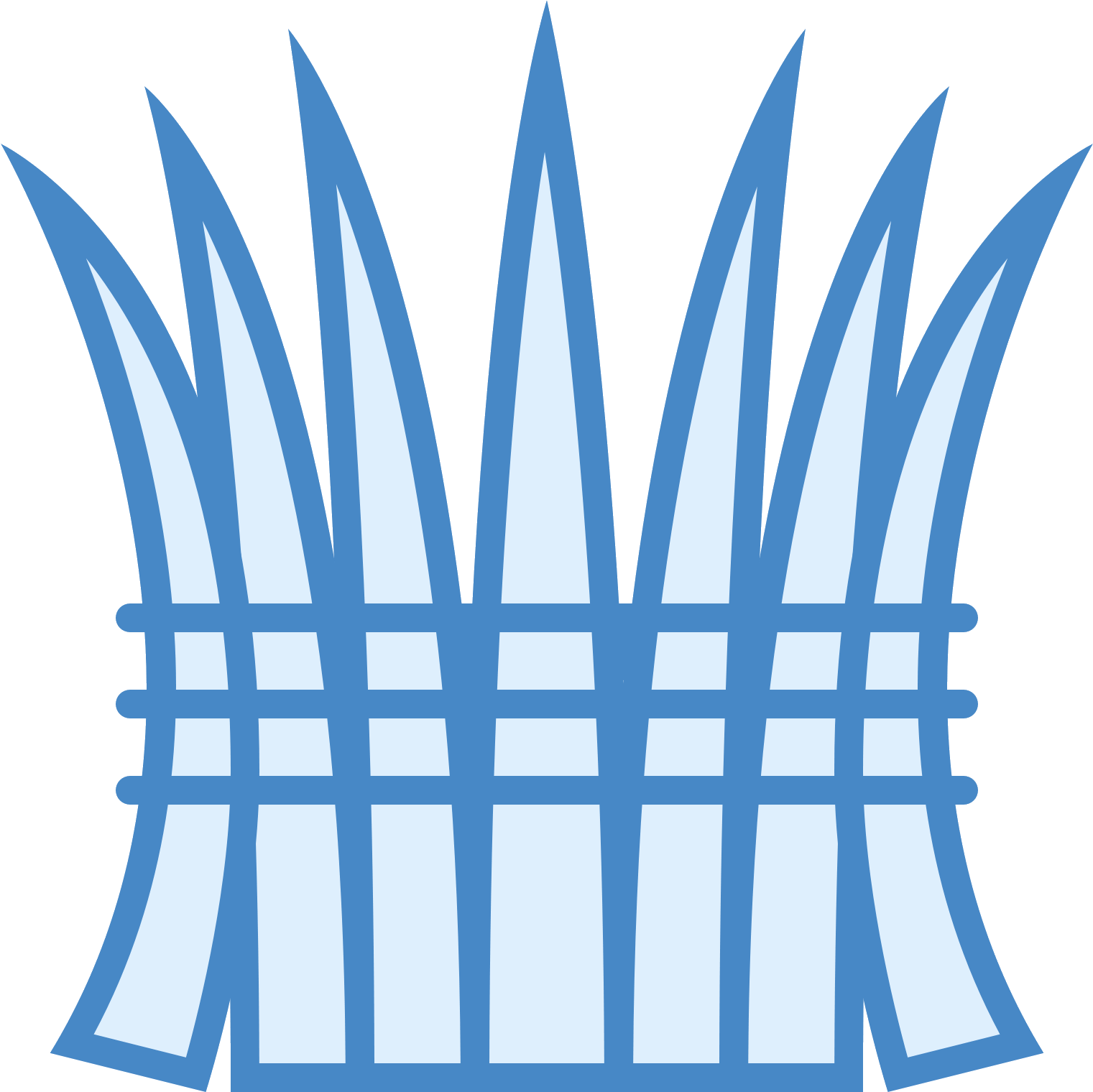 A Hay Icon Is A Group Of Stick Like Objects That Are - Gurtbandnetz Pkw Clipart (1521x1520), Png Download