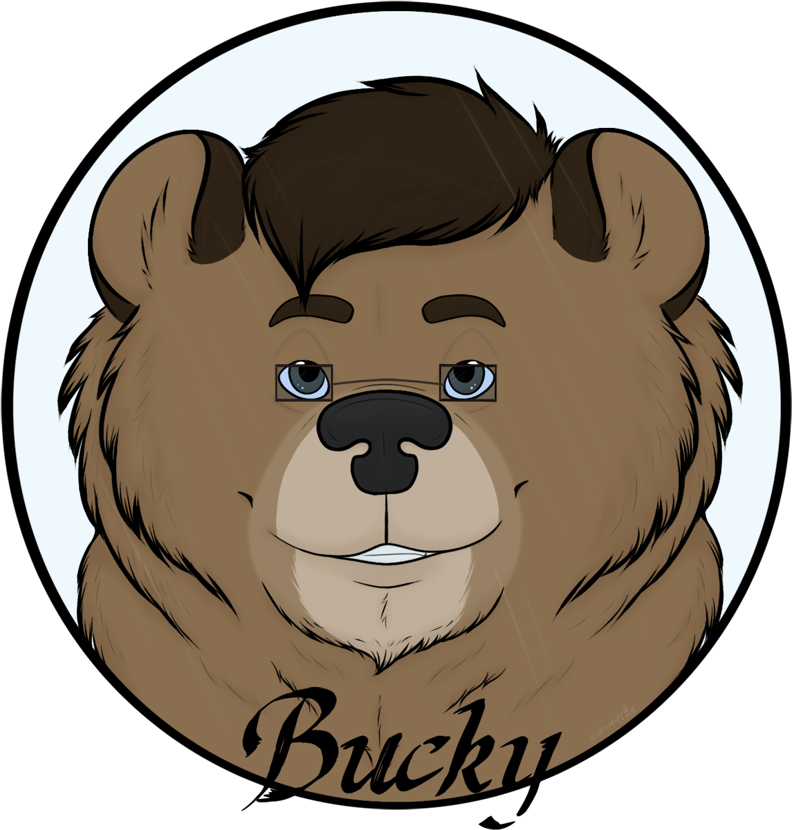 Bucky's Glasses - Cartoon Clipart (1280x1280), Png Download