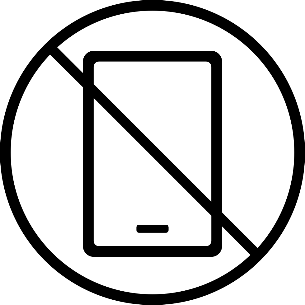 Png File Svg - Smartphone Forbidden Clipart (980x980), Png Download