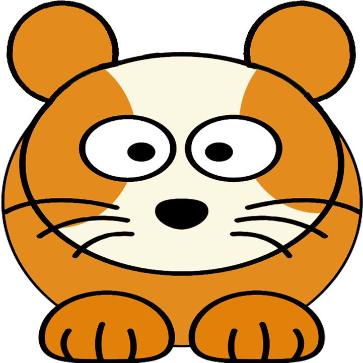 Hamster - Gerbil - Cat Clipart (1000x1000), Png Download