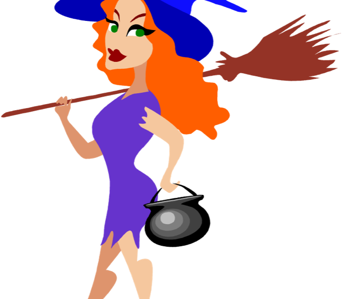 Download Witches Images Free - Disegni Della Befana Colorati Clipart (689x600), Png Download