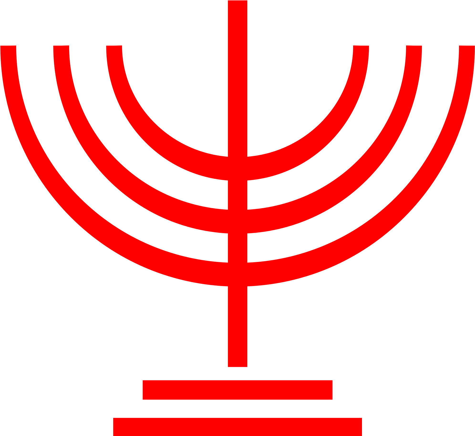Open - Menorah Clipart (2000x1870), Png Download