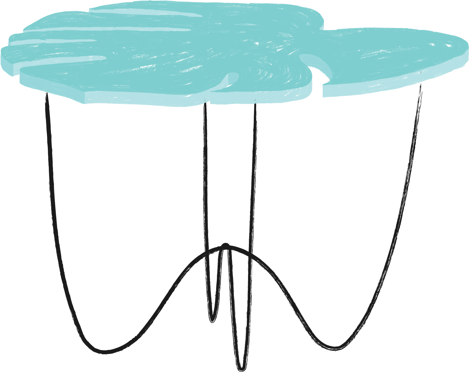 Side Table - Furniture Clipart (1566x1237), Png Download