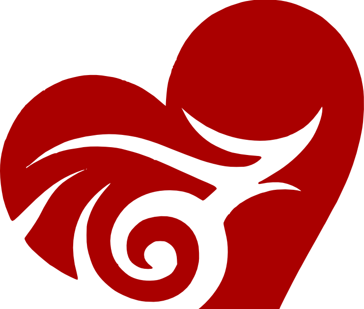 Heart With Swirls - Paper Clipart (741x630), Png Download