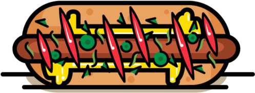 Chili Chesse Hot Dog Clipart (600x612), Png Download