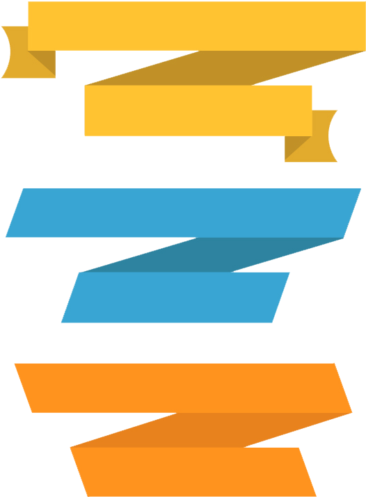 Ribbon Png Free Download - Colored Paper Design Clipart (561x771), Png Download