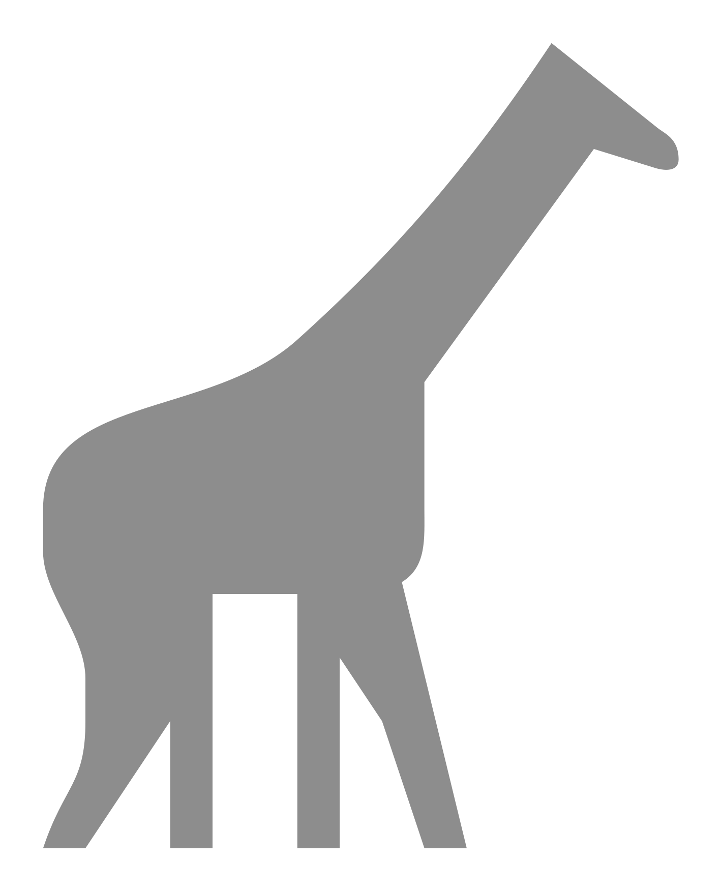 Open - Giraffe Clipart (2000x2000), Png Download
