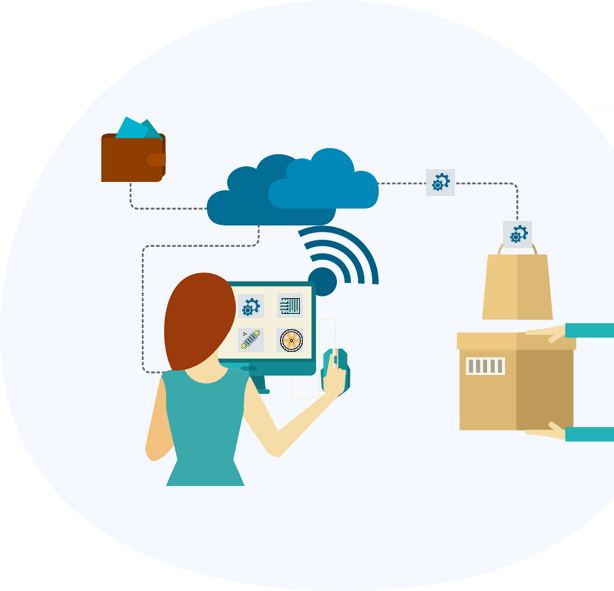 B2b And B2c Automotive Businesses - Online Shopping Clipart (614x591), Png Download