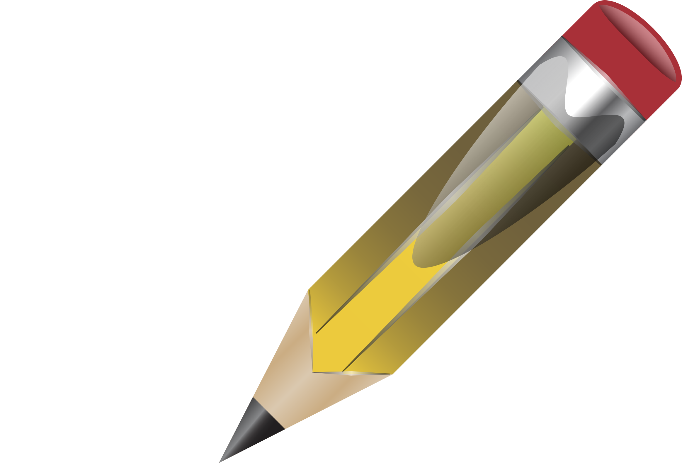 Big Image - Pencil Clipart (2327x1579), Png Download
