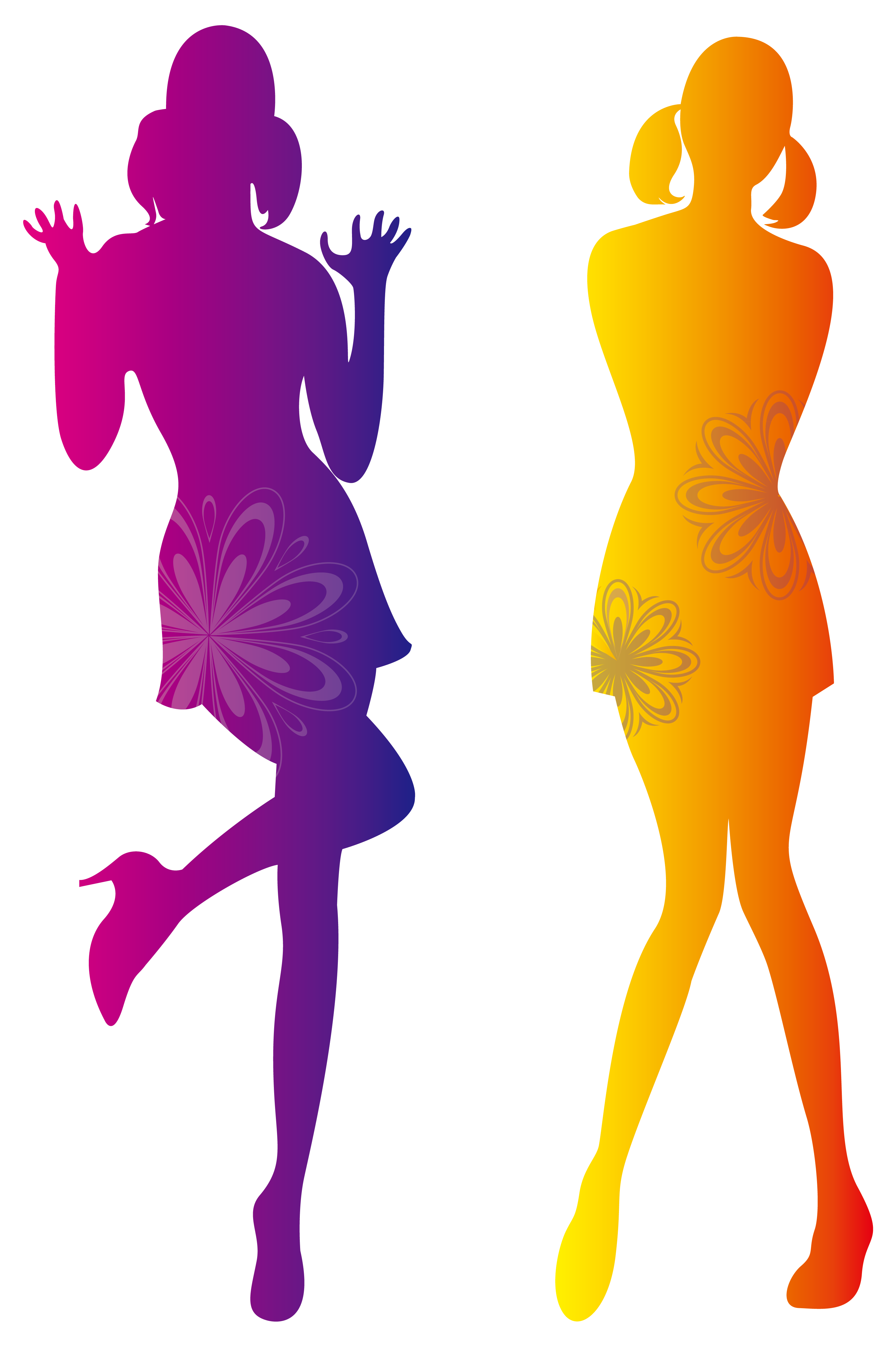 Banner Black And White Download Fashion Silhouette Clipart (3108x4681), Png Download
