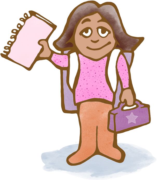 3 Free Stories For Back To School - Cartoon Clipart (900x900), Png Download