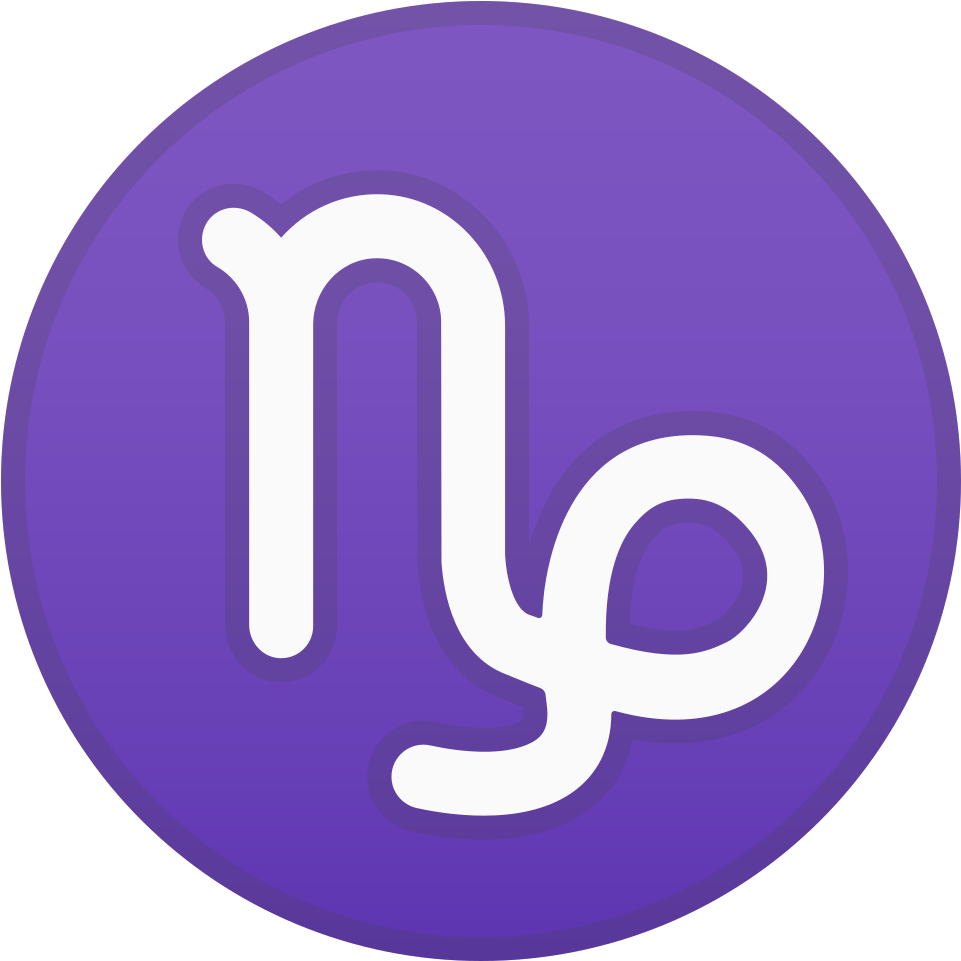 Capricorn Icon - Emoji Do Signo De Capricórnio Clipart (1024x1024), Png Download