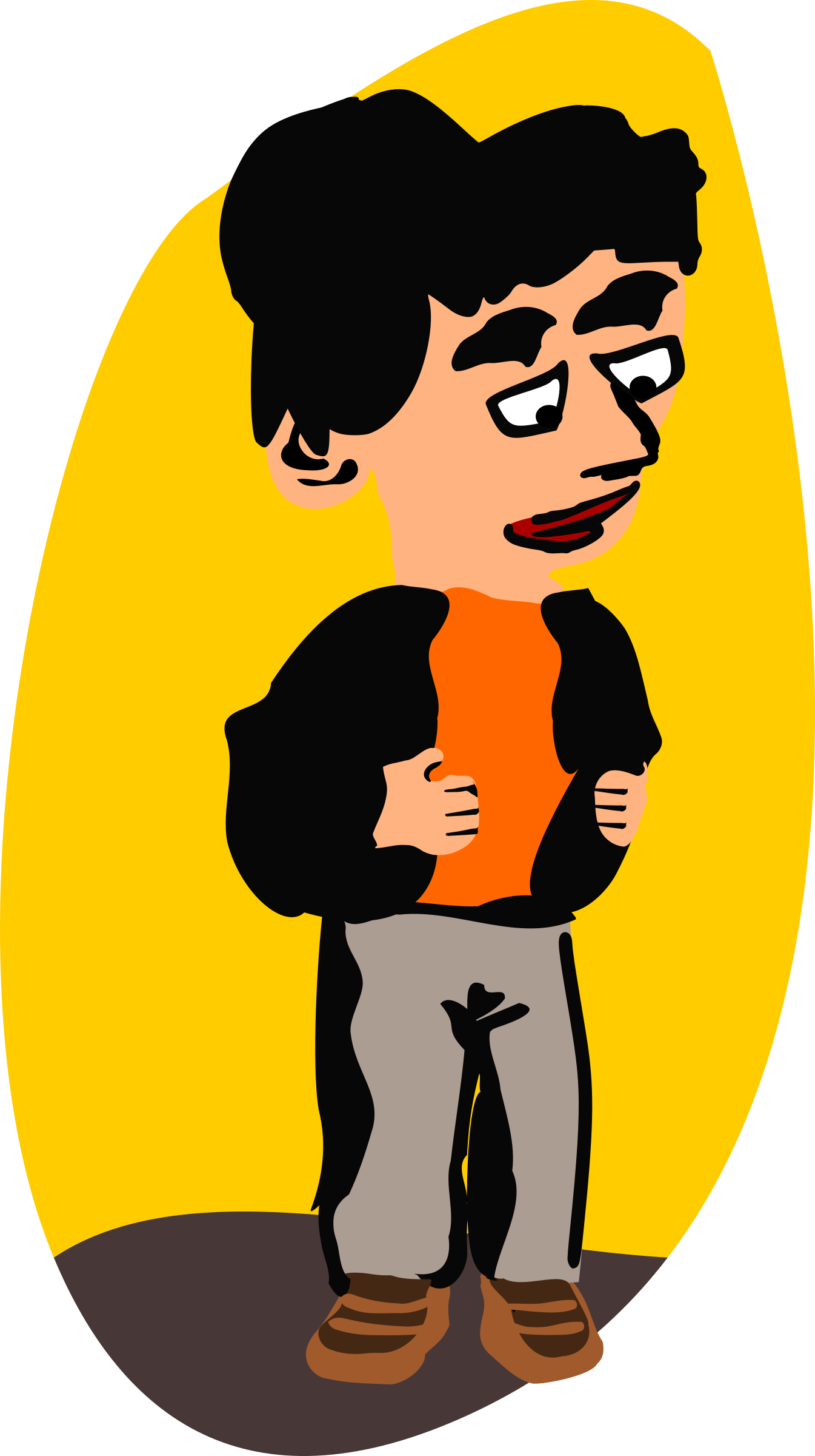 This Free Icons Png Design Of Hasitating Man Clipart (1345x2400), Png Download
