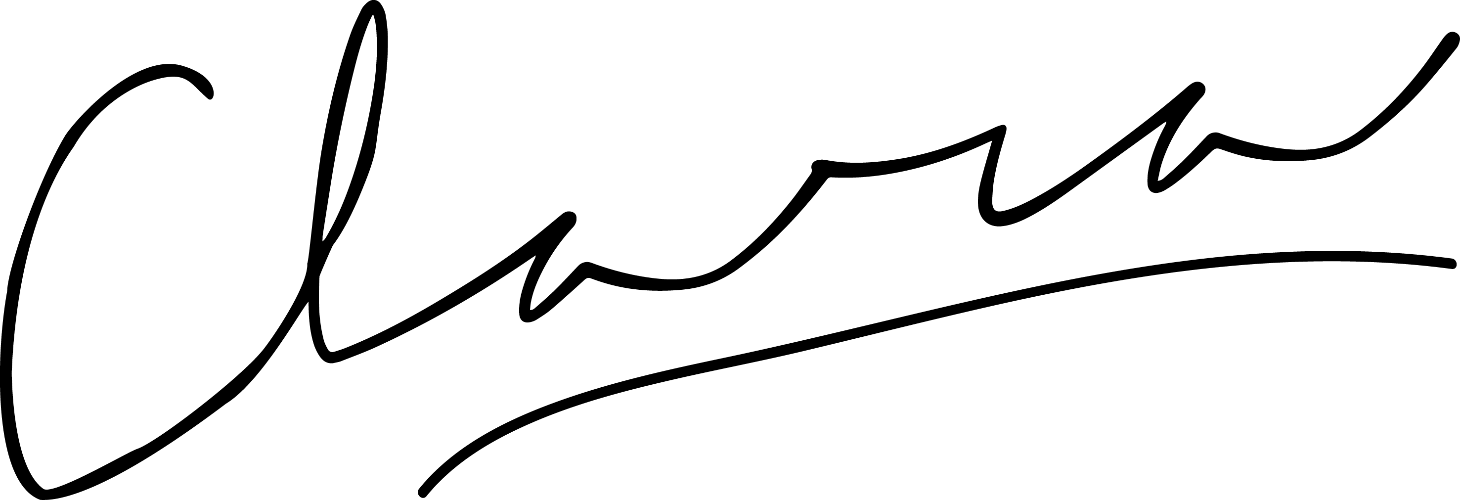 Assinatura - Line Art Clipart (2953x1011), Png Download