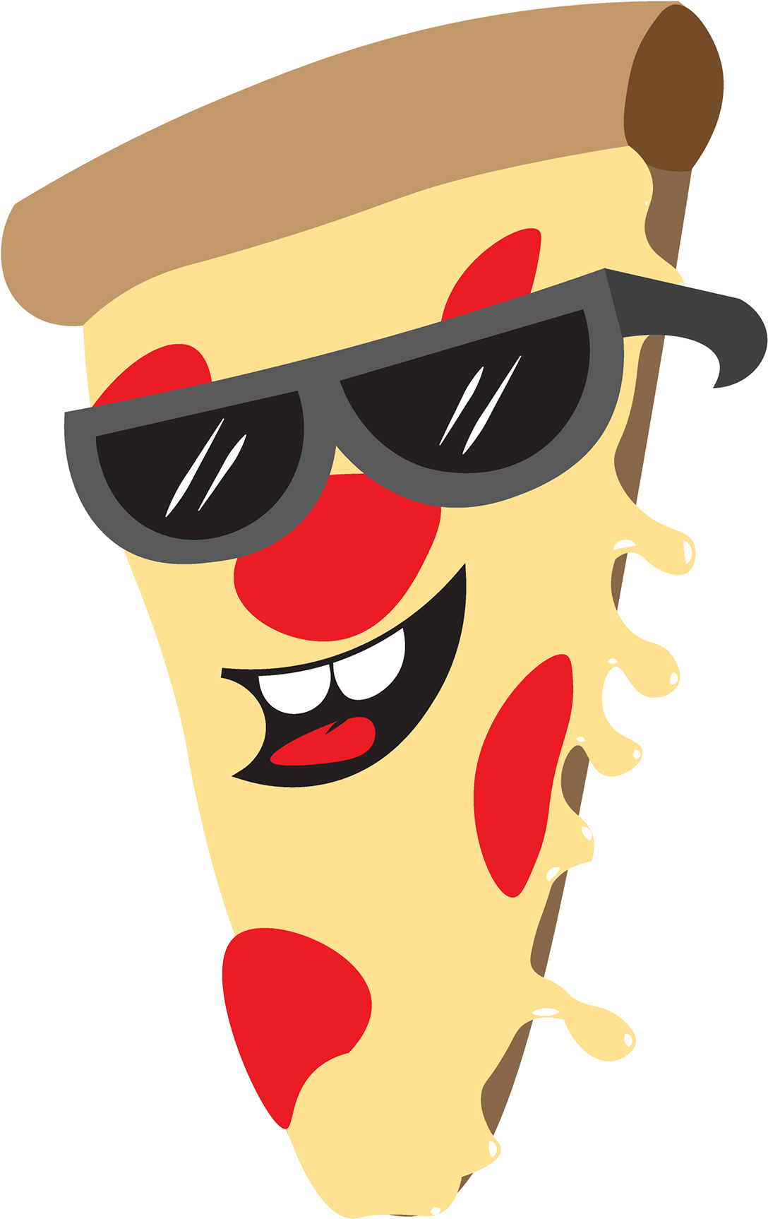 Pizza Is A Food Piece Inspired My By Admiration For - Cartoon Clipart (3840x3840), Png Download