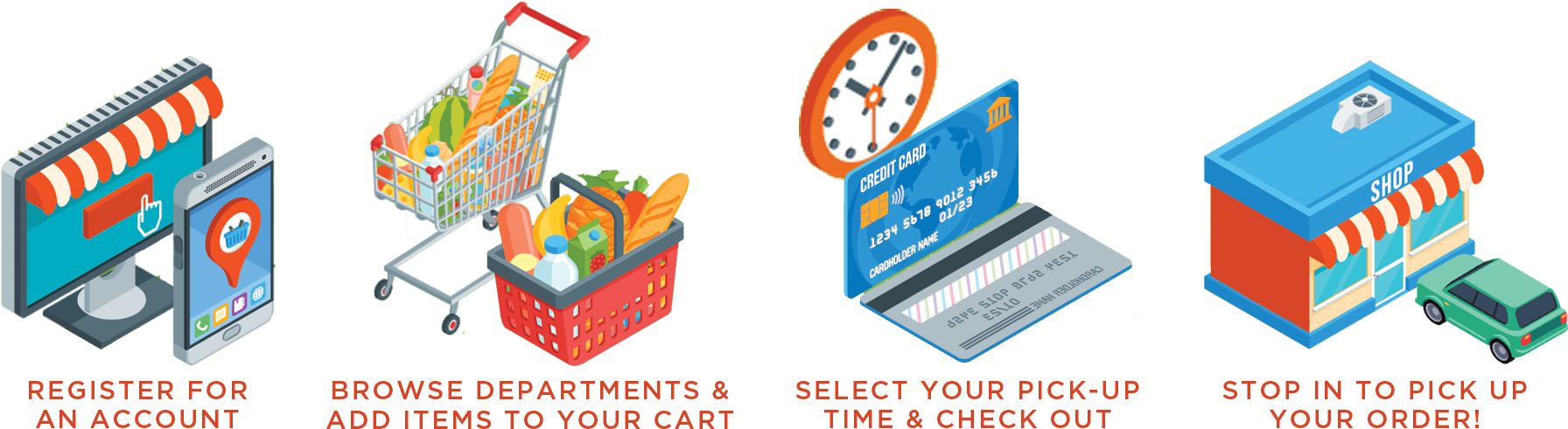 Onlineshopping - Clock Clipart (1800x576), Png Download