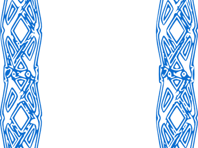 Blue Flower Clipart Page Border - Clip Art - Png Download (640x480), Png Download