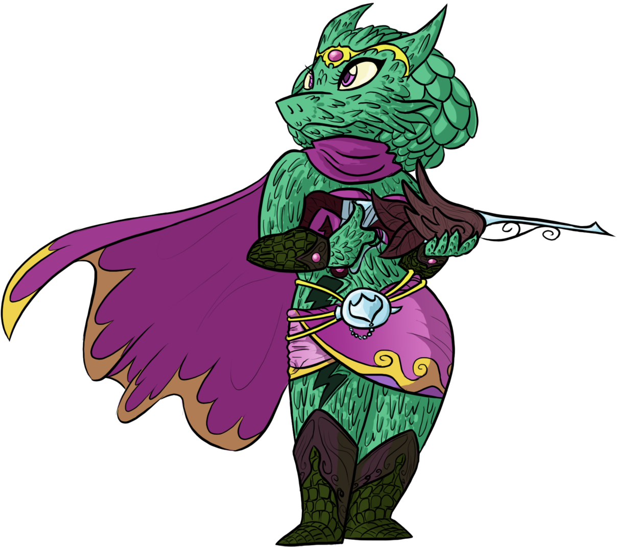 Gnomish, Half-dragon Feyzersmith - Cartoon Clipart (1280x1104), Png Download