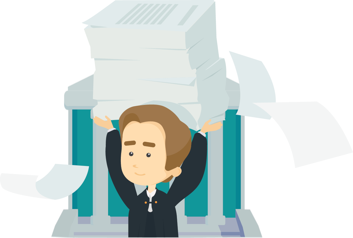 Litigation Documents - Cartoon Clipart (1215x819), Png Download