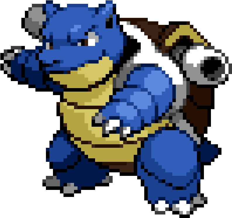 Blastoise - Blastoise Cross Stitch Pattern Clipart (1200x1200), Png Download