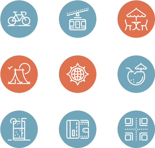 Leisure And Tourism Collaboration Icons For Powerpoint Clipart Full Size Clipart 3767709 Pinclipart