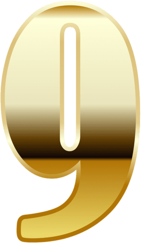 Free Png Download Gold Number Nine Clipart Png Photo - Circle Transparent Png (480x826), Png Download