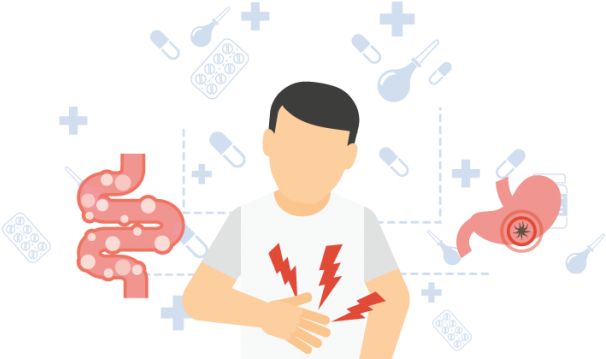 Learn The Causes And Symptoms Of Acid Reflux - Cartoon Clipart (720x509), Png Download