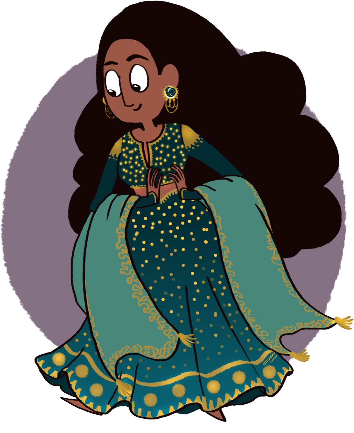 The Stevonnie And Older Connie Sari Series - Stevonnie Sari Clipart (1280x1656), Png Download