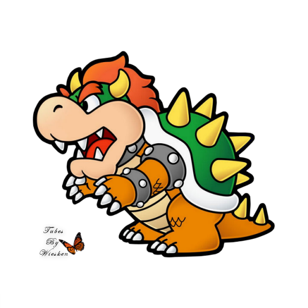 Cartoon-wieskes Tube - Paper Bowser Clipart (600x600), Png Download