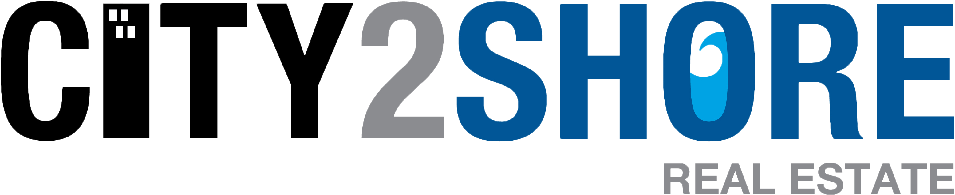 City 2 Shore Real Estate - City2shore Realty Clipart (3180x720), Png Download