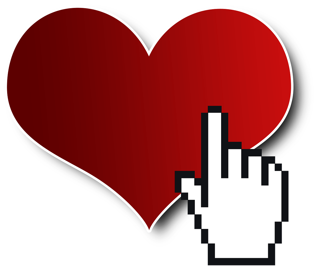 Online Dating Is Very Deceptive - Hand Cursor Clipart (1920x1355), Png Download